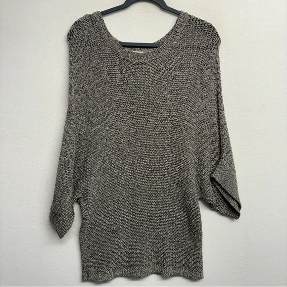 Caslon Nordstrom Knit Gray Sweater Blouse XL - Picture 1 of 5